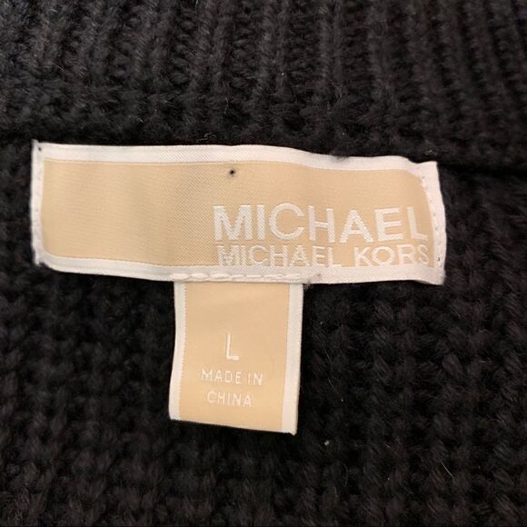 Michael Kors Sweater and Faux Button Down Combo Sz L - Picture 5 of 7
